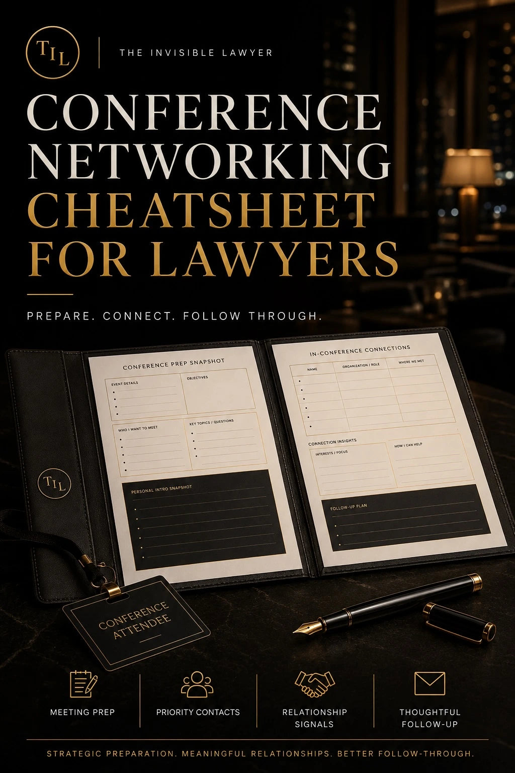 Conference Networking Cheatsheet for Lawyers